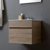 60 cm Badmöbel mit Auszug, Spiegel und Waschtisch | Sole