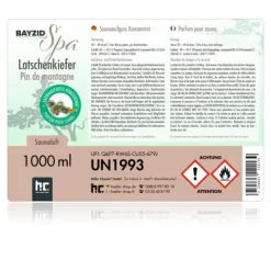 1 L BAYZID® SPA Saunaaufguss mit Latschenkiefer-Duft für entspannende Saunaerlebnisse