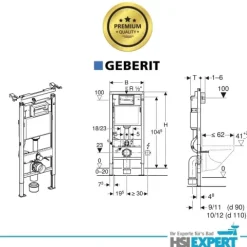2 x Set Geberit Spülkasten Bartolo WC spülrandlos Betätigungsplatte weiß inkl. Zubehör