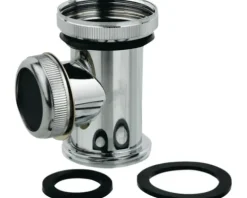 Ablauf-T-Stück für Siphon 1 1/4" verchromt