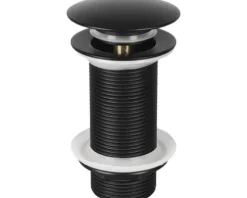 Ablaufventil PUSH-OPEN 1 1/4" Lang matt schwarz
