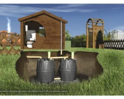 Abwasser-Sammelgrube GARANTIA Herkules 1600 L grün