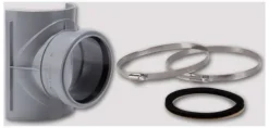 Airfit Sattel-Abzweig DN 110x90 incl. zwei Befestigungsschellen W2, 28119SA
