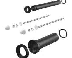 Alca Anschlussstutzen-Set für Zu- und Ablauf für Wand-WC Ø90/Ø45 x 300 mm verlängerte Ausführung M9000