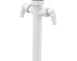 Alca Tauchrohr mit 2 Maschinenanschlüsse 1 ½" weiß