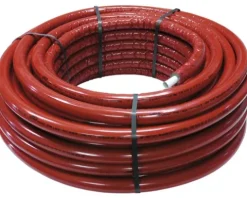 Alu-Verbundrohr isoliert 26 x 3 mm x 25 m mit 10 mm Isolierung rot