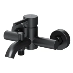 AM.PM Badewannenarmatur Einhebelmischer Badewanne Schwarz FPA10022 Spike