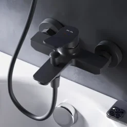 AM.PM Badewannenarmatur Einhebelmischer Badewanne Schwarz FXA10022 X-Joy