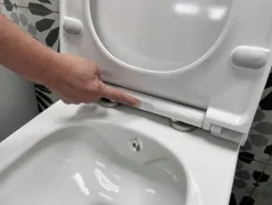 AQUAWASH Duschwc Dusch Wand WC komplett Spülrandlos mit UP-Spülkasten Grohe SLX Spülkasten Taharet mit Soft Close Wc Sitz