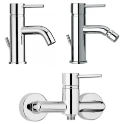 Armaturen-SET für Waschbecken, Bidet und Aufputzdusche | Salice