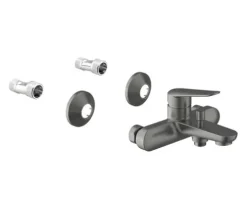AVITAL Badewannenarmatur CLARO gun metal matt