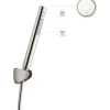 AVITAL Stabhandbrause Set LATHAN inkl. Brauseschlauch 1500 mm edelstahl optik