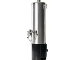 Badeofen D100 druckfest komplett mit Mischbatterie 7,5 W Unterofen schwarz