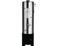 Badeofen druckfest ZW100 7,5 kW 100 l mit Wärmetauscher 4 KW edelstahl/schwarz mit Mischbatterie
