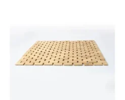 Baderost Badteppich MSV Bamboo 50 x 80 cm braun holz