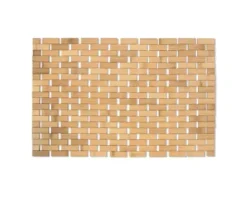 Baderost Badteppich MSV Bamboo 40 x 60 cm braun holz