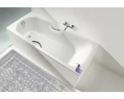 Badewanne KALDEWEI SANIFORM PLUS STAR 330 70 x 140 cm mit Griffbohrungen alpinweiß glänzend 133000010001