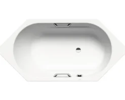 Badewanne KALDEWEI VAIO 6 STAR Invisible Grip 959 90 x 190 cm mit Griffbohrungen alpinweiß glänzend vollflächige Antirutschbeschichtung 233900011001