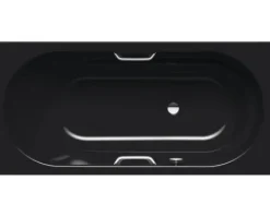 Badewanne KALDEWEI VAIO STAR 961 80 x 170 cm mit Griffbohrungen schwarz glänzend 234100010701