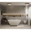 Badewanne LAUFEN LUA wandangebunden 85.5 x 170 cm weiß glänzend H2200870000001