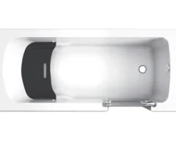Badewanne mit Tür rechts SCHULTE Q1 75 x 170 cm alpinweiß glänzend mit Front- und Seitenverkleidung D80088R4