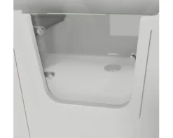 Badewanne mit Tür rechts SCHULTE Q1 80 x 180 cm alpinweiß glänzend mit Front- und 2 Seitenschürzen D80094R4
