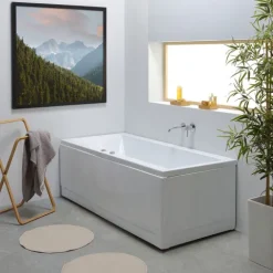 Badewanne mit Whirlpool aus Sanitäracryl, weiß | Adele