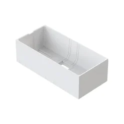 Badewanne Schulte Onda 180x80 cm Komplettset mit Wannenträger und Ab- und Überlaufgarnitur