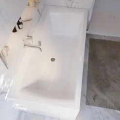 Badewanne Schulte Onda 180x80 cm Komplettset mit Wannenträger und Ab- und Überlaufgarnitur