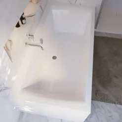 Badewanne Schulte Onda 190x90 cm Komplettset mit Wannenträger und Ab- und Überlaufgarnitur