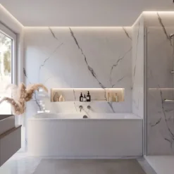 Badewanne Schulte Onda 180x80 cm Komplettset mit Fußgestell und Ab- und Überlaufgarnitur