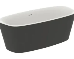 Badewanne Ideal Standard Dea 75 x 170 cm schwarz weiß matt K8720V3
