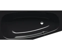 Badewanne KALDEWEI MINI rechts 834 70 x 157 cm schwarz glänzend 224400010701