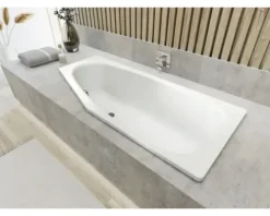 Badewanne KALDEWEI Mini Star 833 75 x 157 cm mit Griffbohrungen alpinweiß glänzend 224900010001