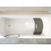 Badewanne mit Tür links SCHULTE Q1 75 x 170 cm alpinweiß glänzend mit Front- und 2 Seitenschürzen D80087L4