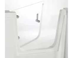 Badewanne mit Tür links SCHULTE Q1 75 x 170 cm alpinweiß glänzend mit Front- und 2 Seitenschürzen D80087L4
