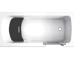 Badewanne mit Tür rechts SCHULTE Q1 75 x 160 cm alpinweiß glänzend mit Front- und 2 Seitenschürzen D80073R4
