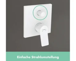 Badewannenarmatur Unterputz hansgrohe Vivenis weiß 75415700