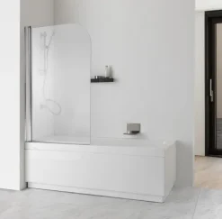 Badewannenaufsatz aus 6 mm klarem Sicherheitsglas | Giada