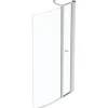 Badewannenaufsatz 2-teilig Ideal Standard Connect Air 89 x 142 cm Klarglas Profilfarbe silber E1137EO