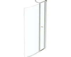 Badewannenaufsatz 2-teilig Ideal Standard Connect Air 89 x 142 cm Klarglas Profilfarbe silber E1137EO