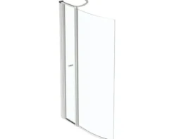Badewannenaufsatz 2-teilig Ideal Standard Connect Air 89 x 142 cm Klarglas Profilfarbe silber E1137EO
