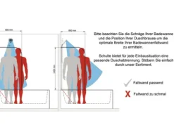 Badewannenaufsatz 1-teilig SCHULTE Komfort 80 x 140 cm Klarglas Profilfarbe aluminium D2650 01 50 140