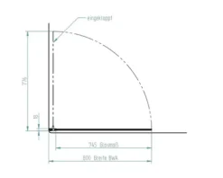 Badewannenaufsatz 1-teilig SCHULTE Komfort 80 x 140 cm Klarglas Profilfarbe chromoptik D1650 41 50 140