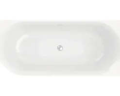Badewannen Set OTTOFOND Afinar 170 x 75 cm Rundung links Montage in rechter Ecke weiß 703969
