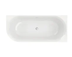 Badewanne OTTOFOND Afinar Corner 80 x 180 cm linke Ecke abgerundet weiß glänzend 703945