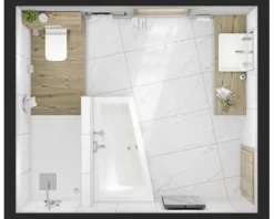 Badewanne OTTOFOND Delta 100 x 170 cm weiß glänzend glatt 870701