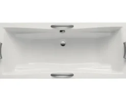 Badewanne OTTOFOND Lusaka Duo 80 x 180 cm weiß glänzend glatt 861201