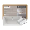 Badewanne Schulte Onda 200x90 cm Komplettset mit Wannenträger und Ab- und Überlaufgarnitur