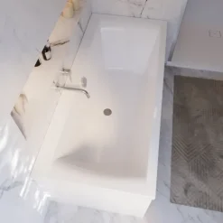 Badewanne Schulte Onda 170x75 cm Komplettset mit Wannenträger und Ab- und Überlaufgarnitur